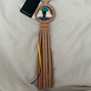Consuela Multicolor Rainbow Leather Tassel